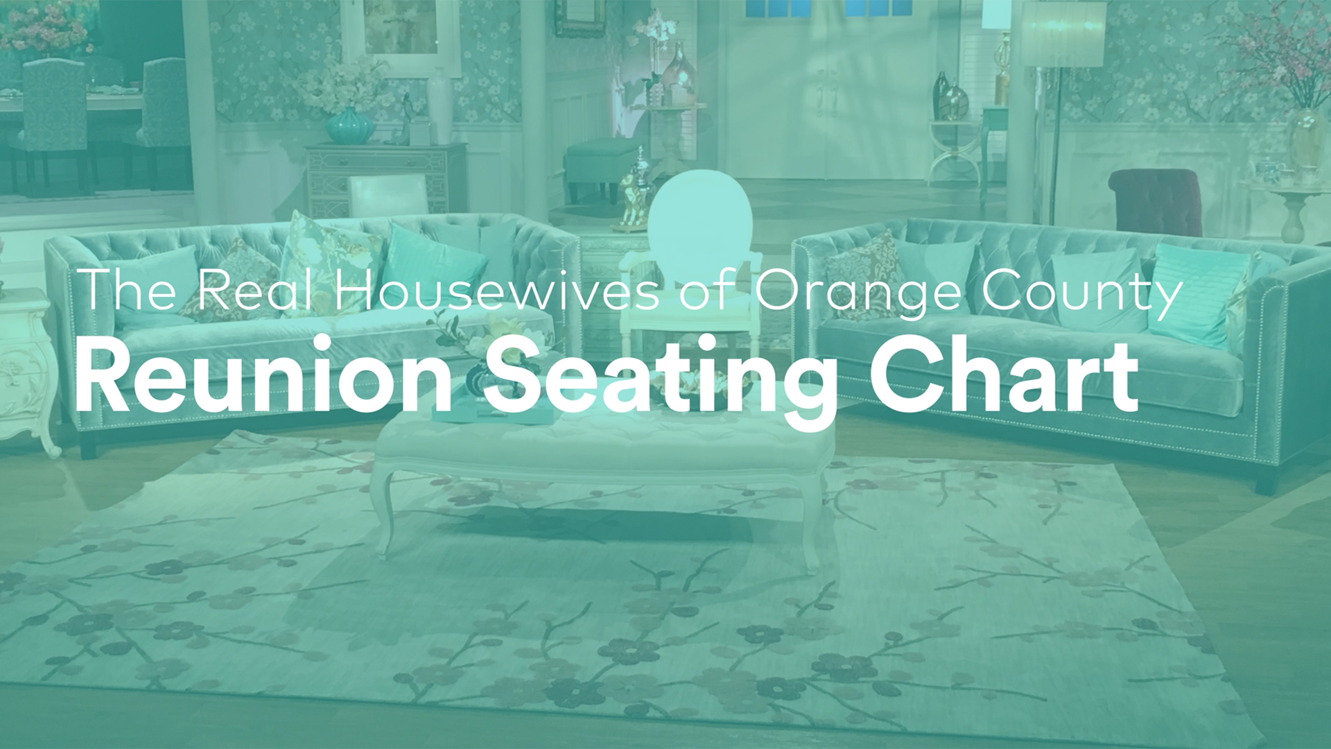 The Real Housewives of Orange County Season 12 Reunion Seating Chart